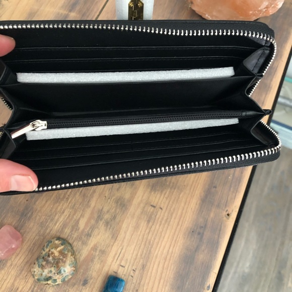 Black Rhinestone Wallet NWOT - Picture 3 of 3